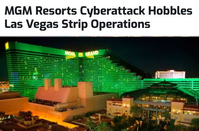  MGM Resorts Cyberattack Hobbles Las Vegas Strip Operations 