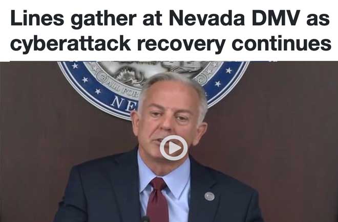  Lines gather at Nevada DMV as cyberattack recovery continues 