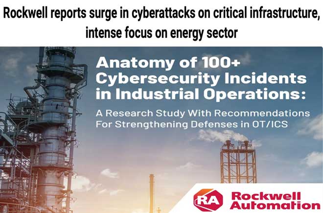  Rockwell reports surge in cyberattacks on critical infrastructure, intense focus on energy sector 