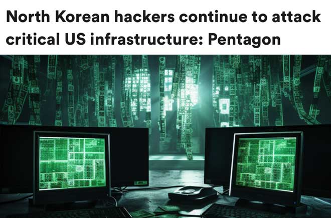  North Korean hackers continue to attack critical US infrastructure: Pentagon 