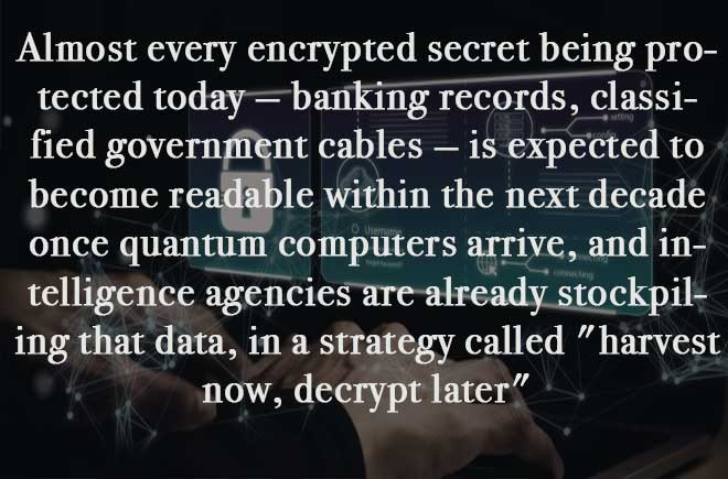   ShapeShift Ciphers Deterministic Chaos cybersecurity addon shield would prevent this: agencies are already stockpiling that data, in a strategy called harvest now, decrypt later